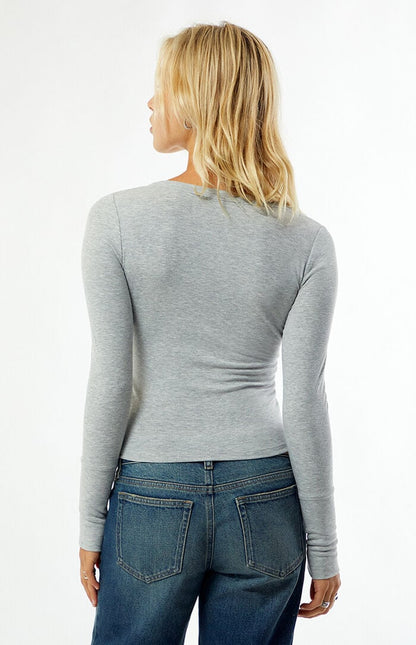 Your Favorite Payton Long Sleeve Henley Top