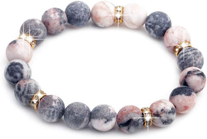 Healing Bracelet for Women Anxiety Crystal Bracelet Chakra Beaded Bracelets Rose Quartz Crystals and Healing Stones Yoga Bead Bracelet Calming Stretch Bracelet Stress Relief Gifts for Women
