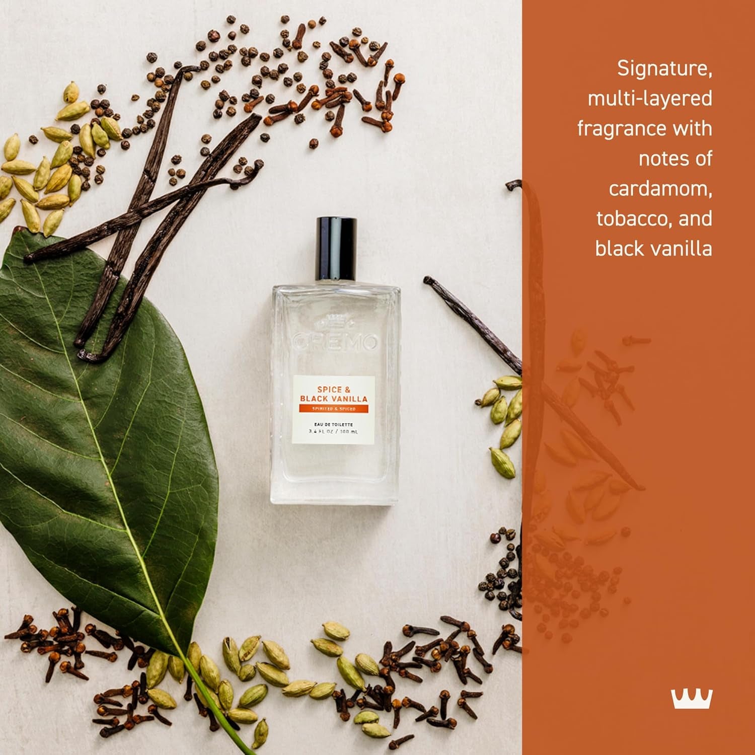 Cologne for Men - Spice & Black Vanilla Mens Cologne Spray, an Explosion of Vibrant Spices, Dark Woods and Black Vanilla, Multi-Layered Signature Men'S Fragrances, 3.4 Fl Oz