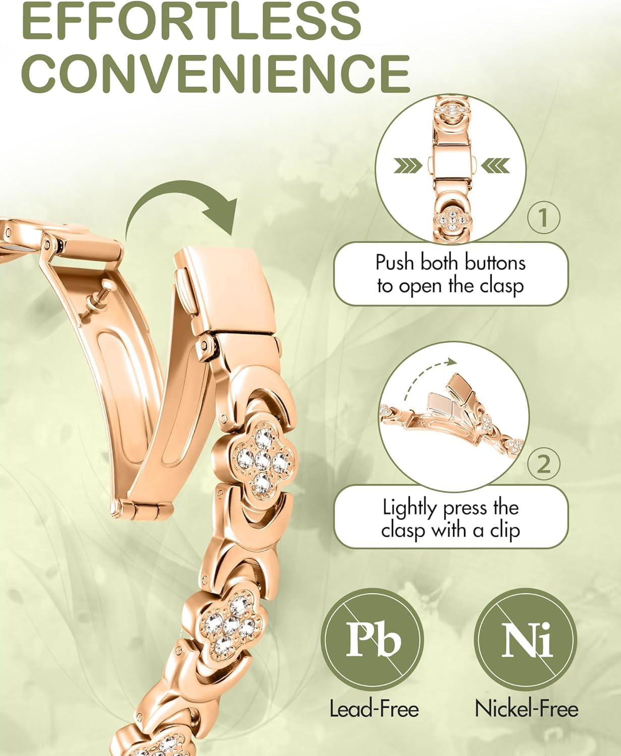 Pure Copper Bracelets for Women, Ultra Strength Magnetic Therapy Bracelet for Pain Relief with Neodymium Magnets & Sparkling Cubic Zirconia, Adjustable, Infinite Clover Jewelry