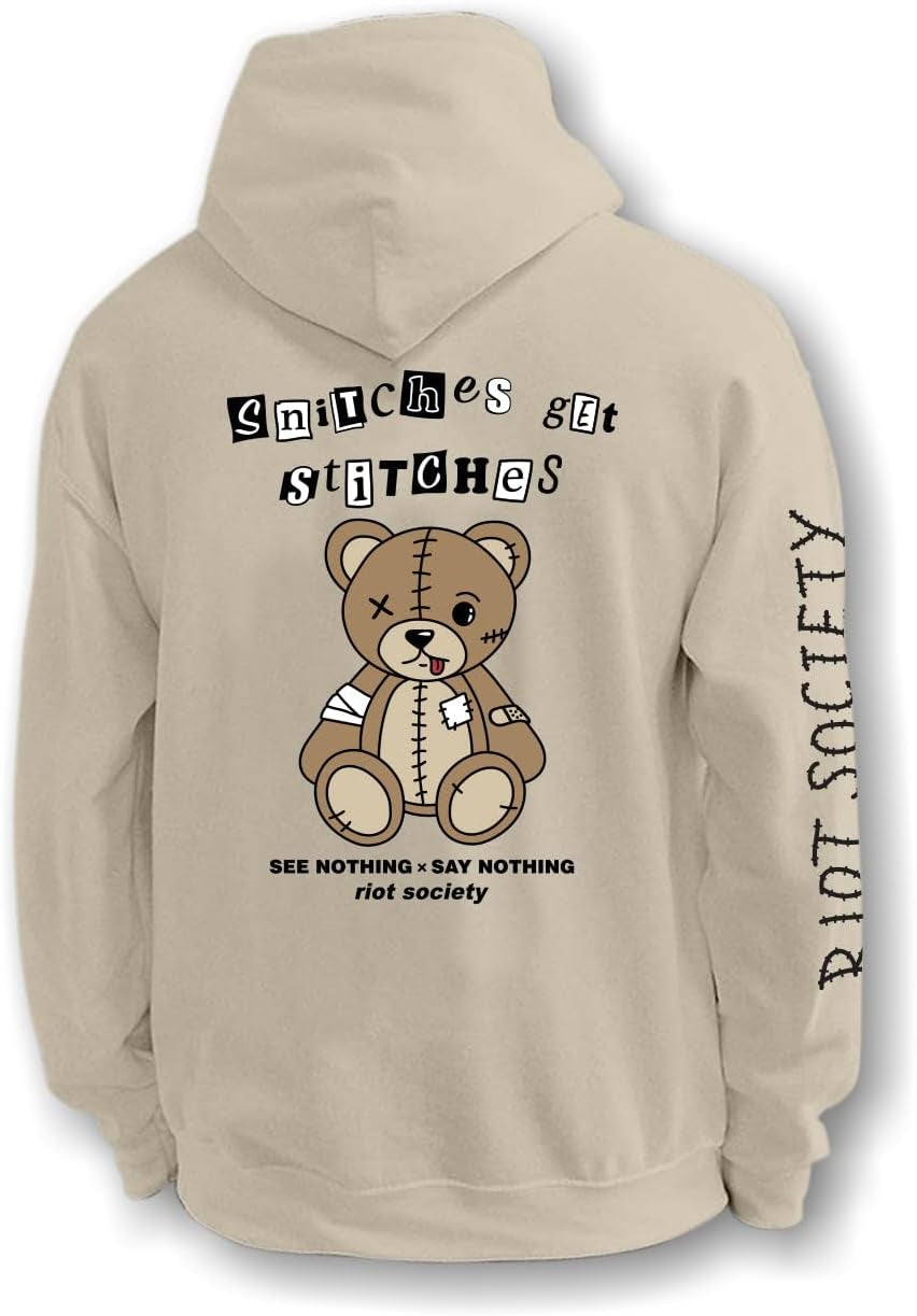 Men'S Graphic or Embroidered Hoodie Hooded Sweatshirt