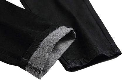 Men'S Ripped Distressed Destroyed Slim Fit Straight Leg Denim Jeans