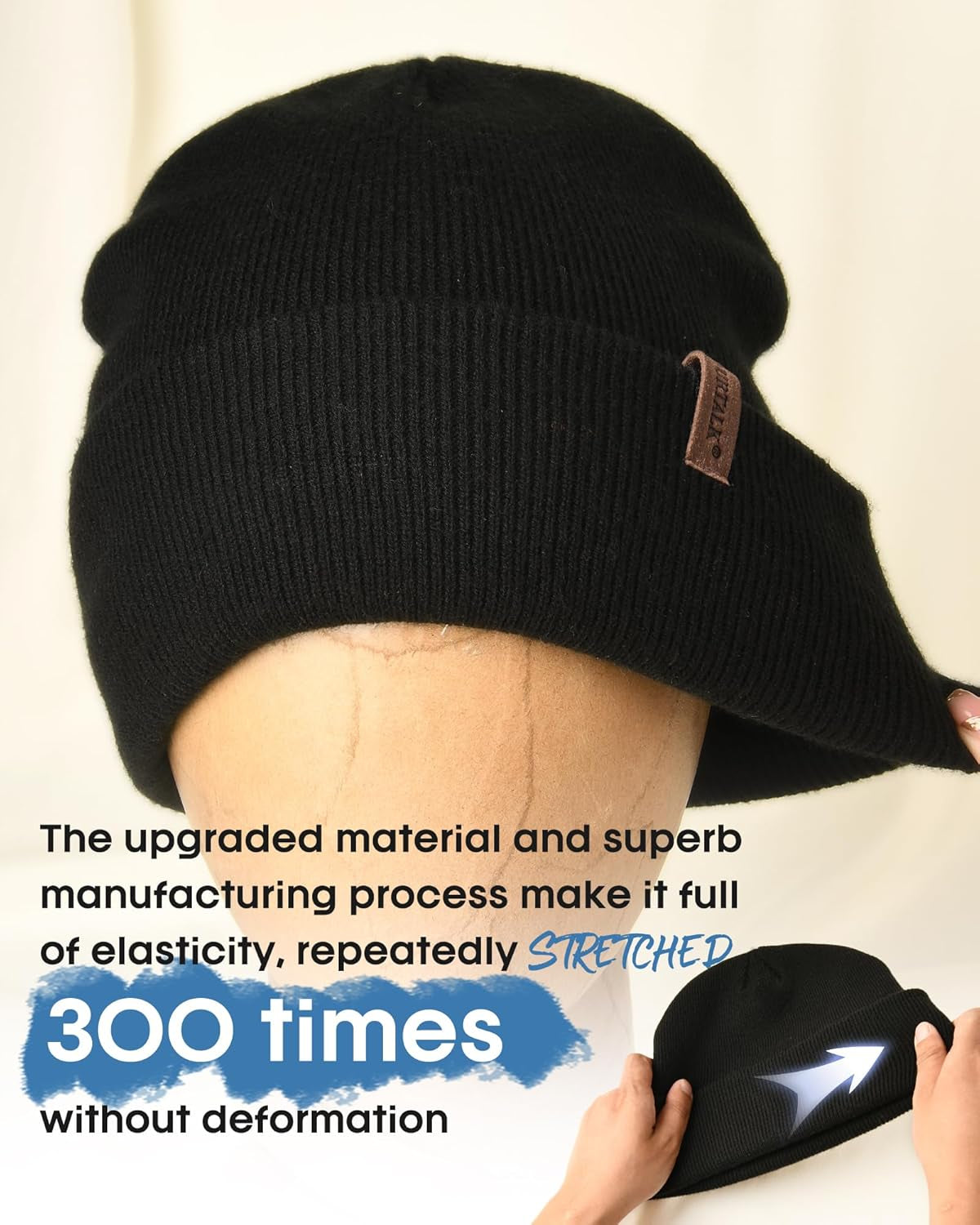 Beanie for Men Women Cuffed Thick Knitted Unisex Winter Hat Beanies Skull Cap