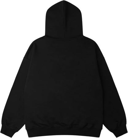 Graphic Hoodies Vintage Printed Hoodie Sweatshirt Casual Oversized Long Sleeve Streetwear Hooded Pullover